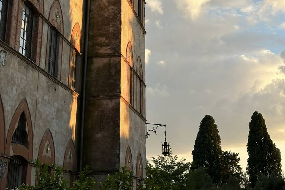 La villa al tramonto