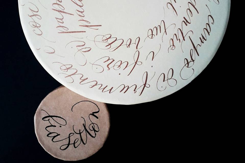 Calligrafia su scatole