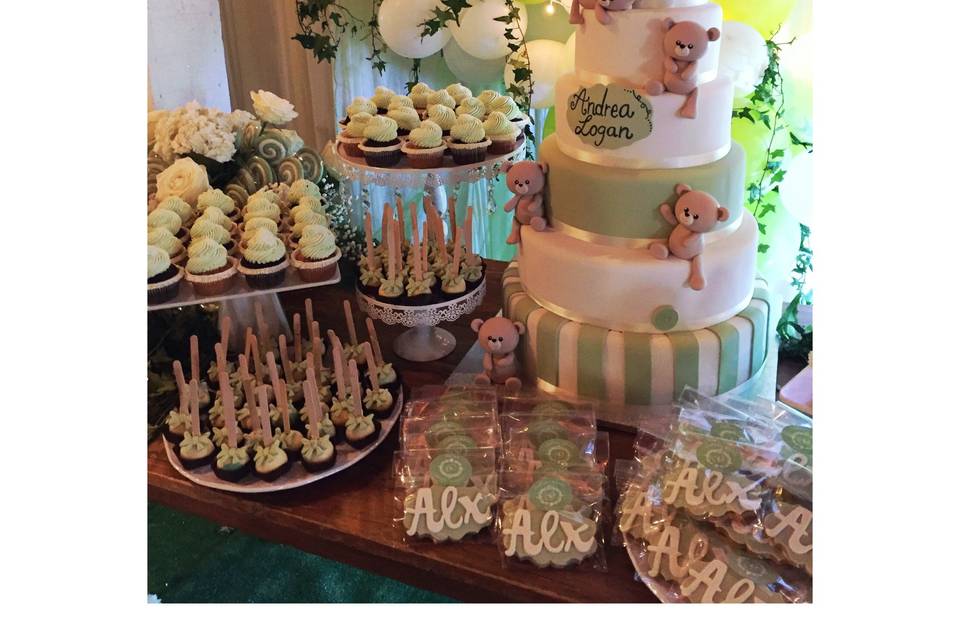 Green Candy Buffet - Cake