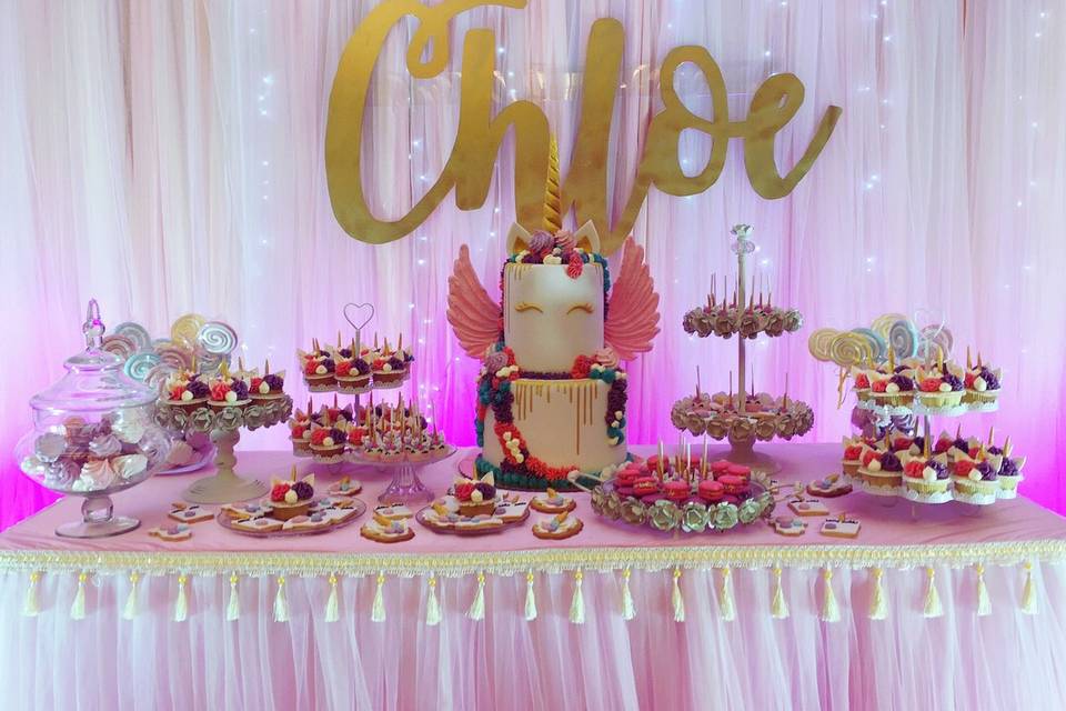 Unicorn Cake - Candy Table