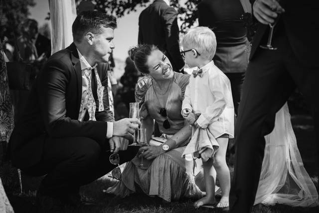 Genuine family moment