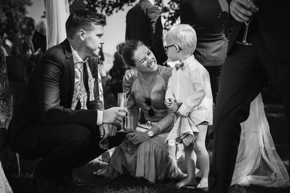 Genuine family moment