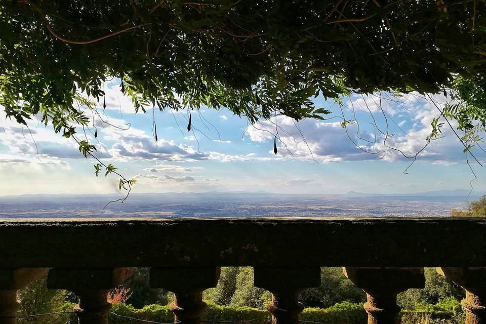 Vista della balaustra