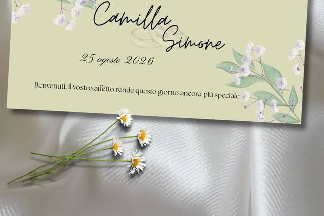 Welcome sign mockup
