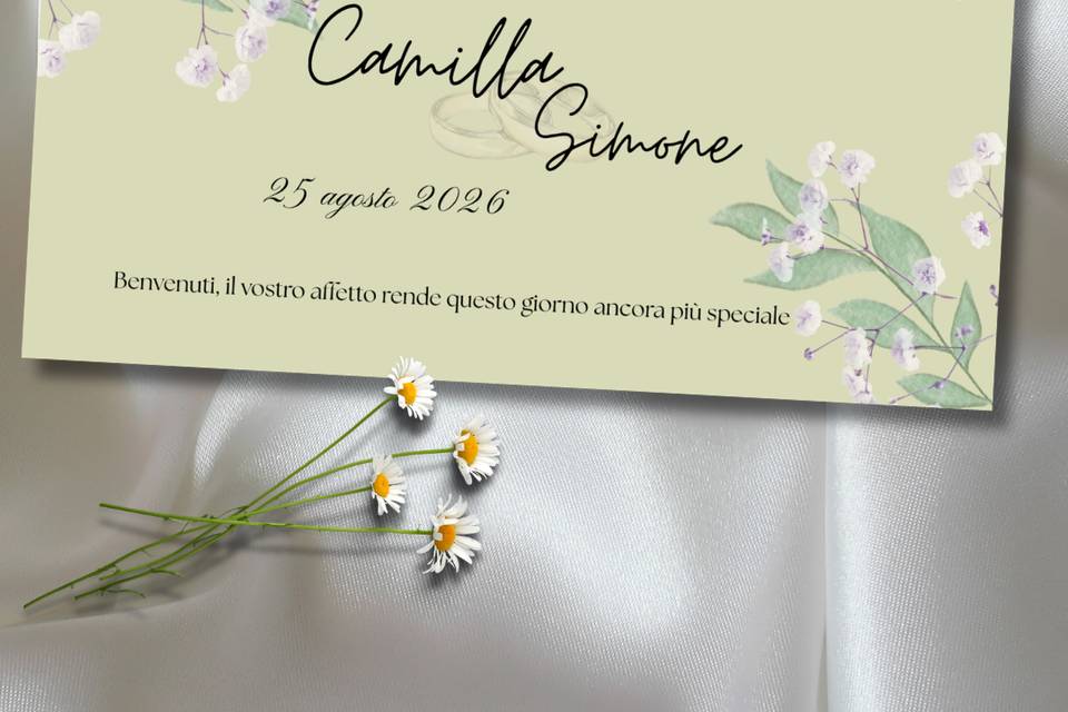 Welcome sign mockup
