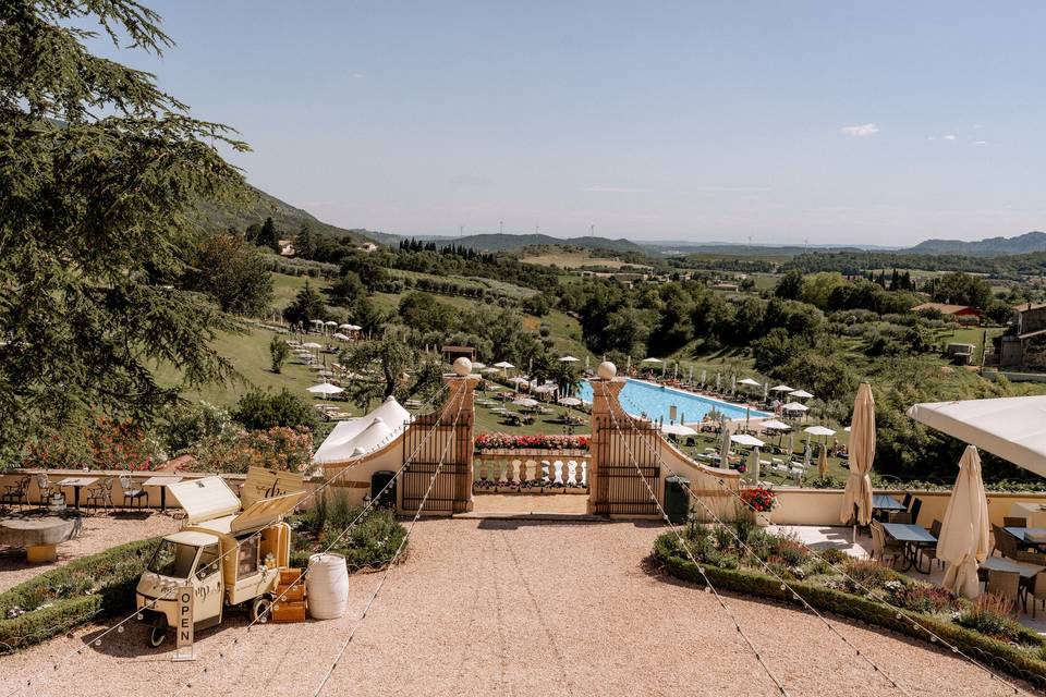 Terrazza fronte Villa