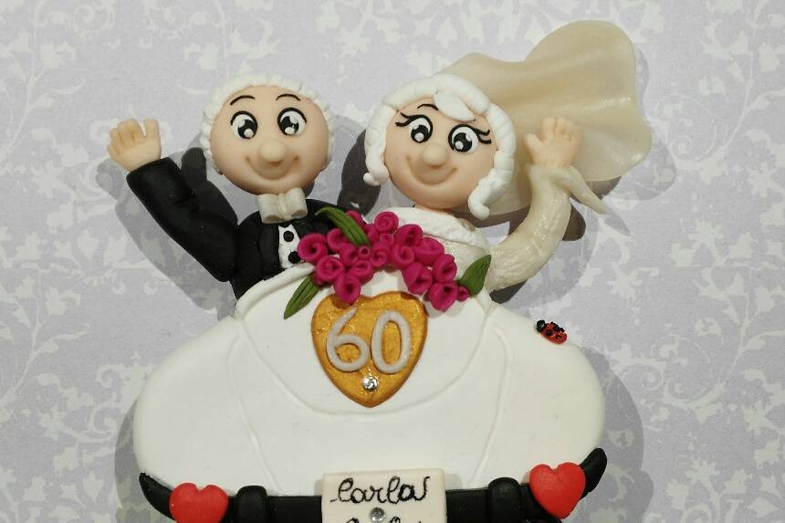 Cake Topper 60°Anniversario