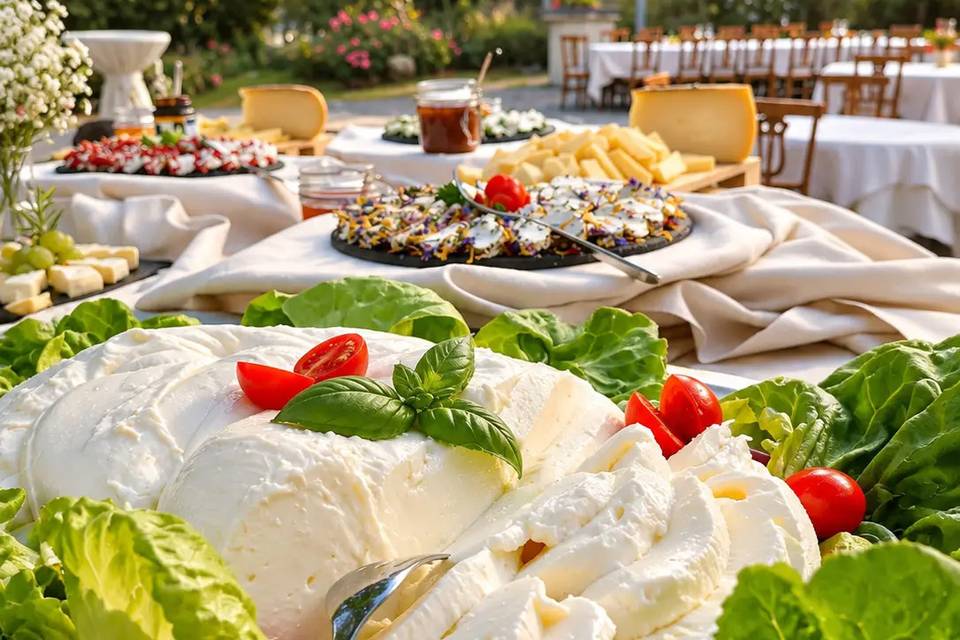 Buffet aperitivi burrata