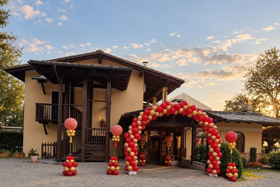 Ingresso con palloncini