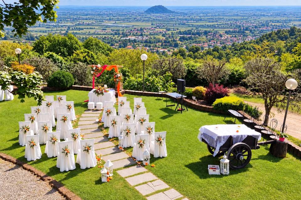 Location matrimonio con panora