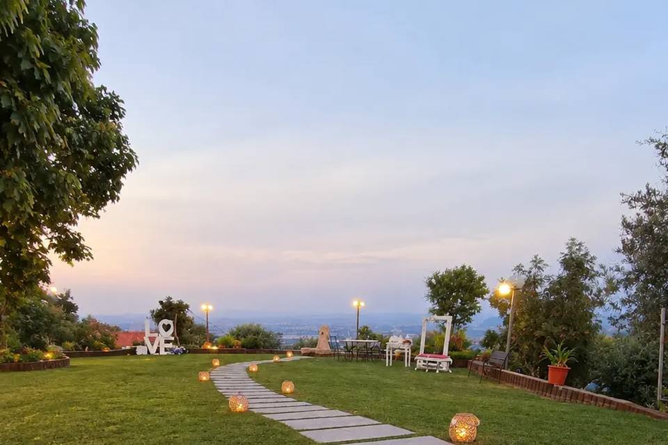 Esteno al tramonto