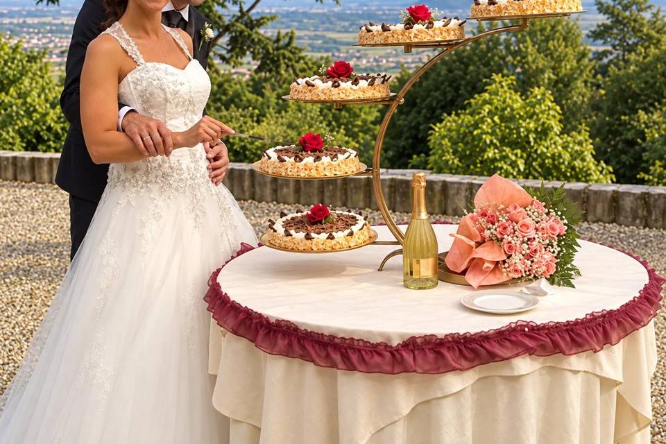 Sposi al taglio della torta