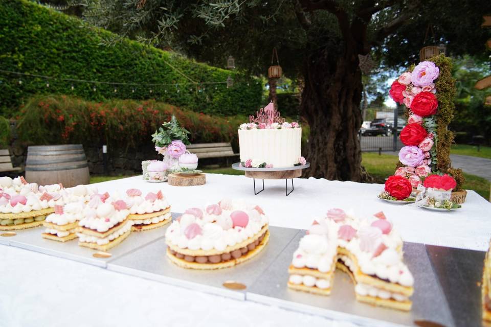 Tavolo torta Tema rose