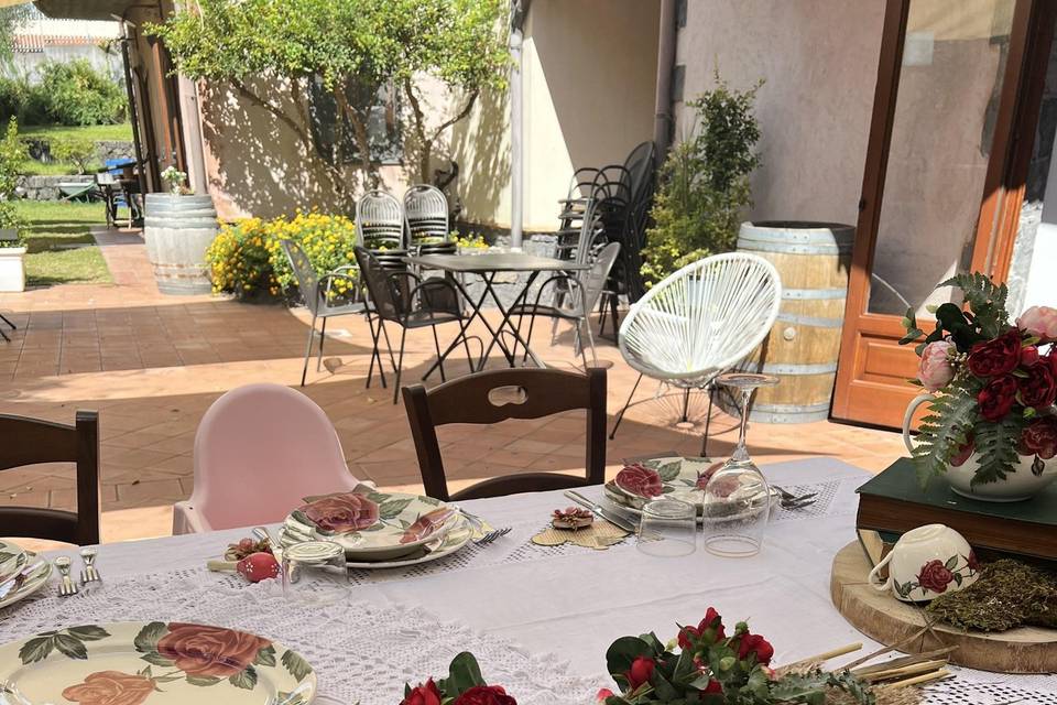 Mise en place Tema rose