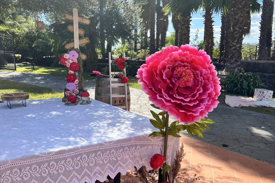 Tavolo Torta Tema rose