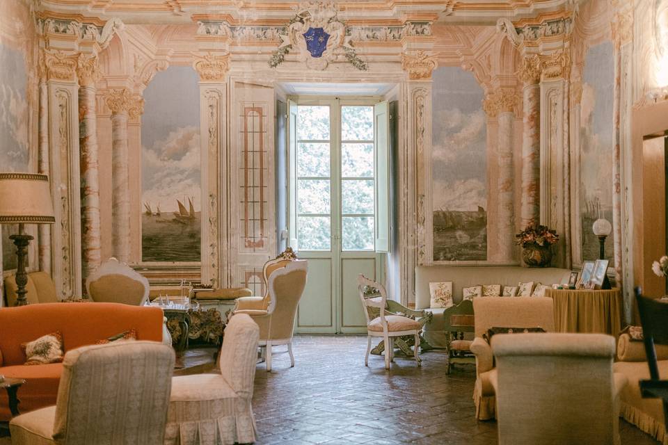 Salone affrescato