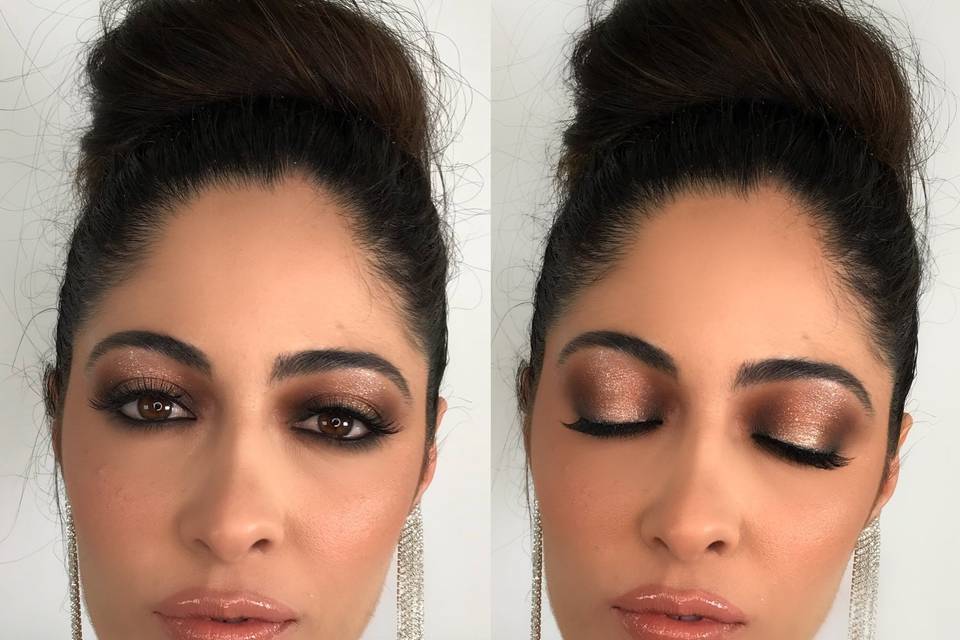 Trucco sposa prima/dopo