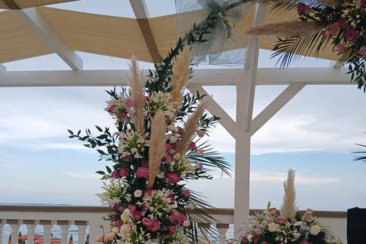 Allestimento matrimonio sul ma