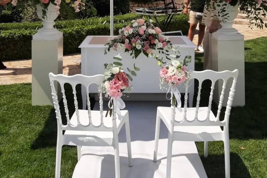 Allestimento matrimonio