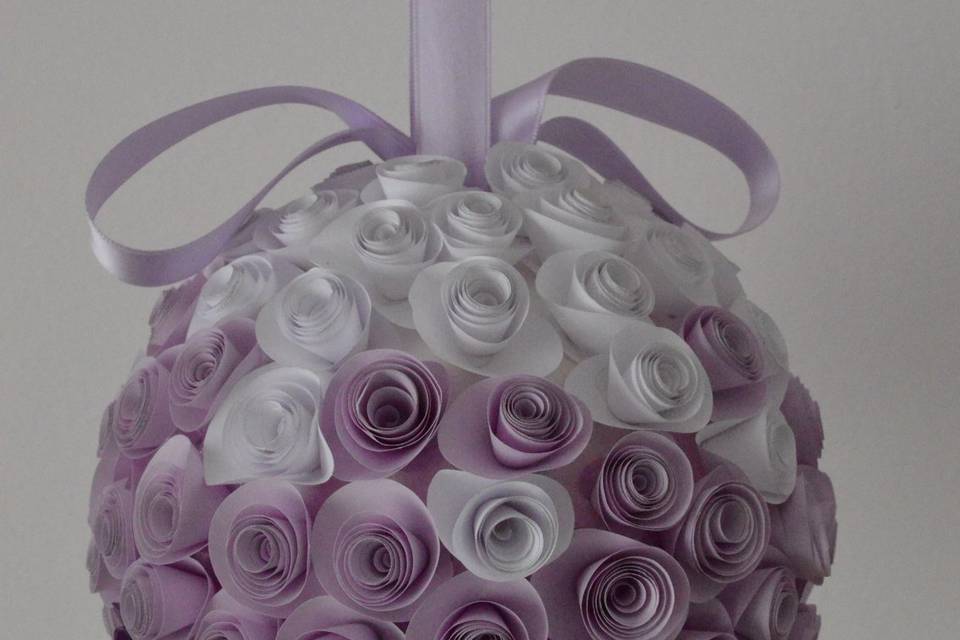 Bouquet rose di carta