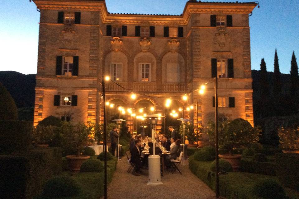 Tuscan wedding reception Villa