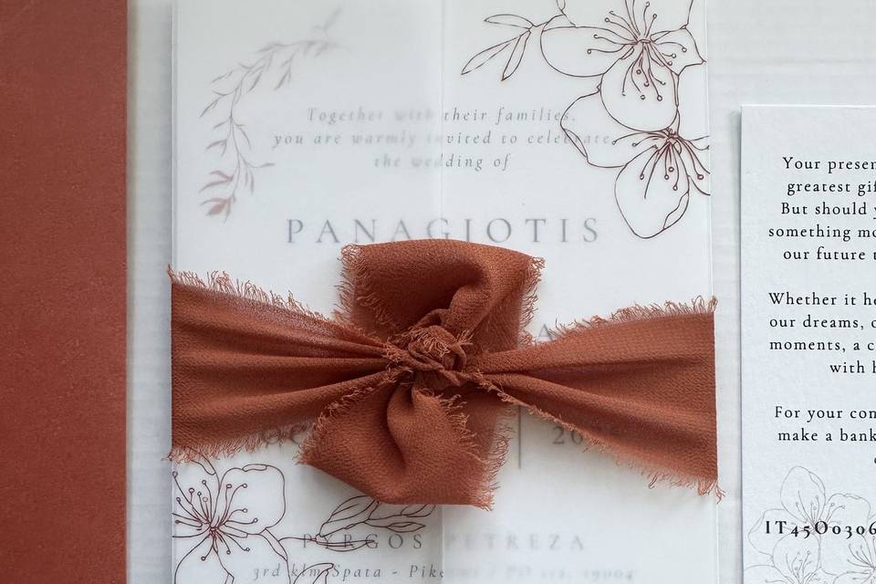 Partecipazione con chiffon