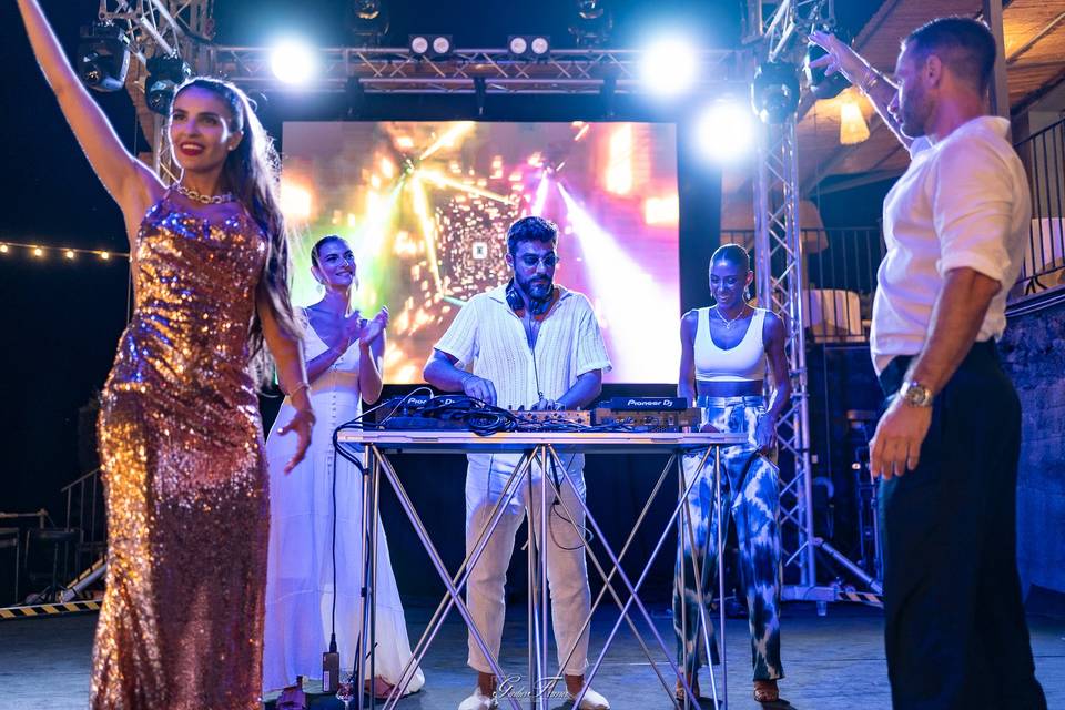 Festa sul palco