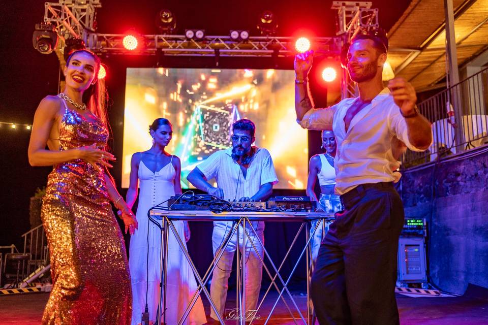 Festa sul palco