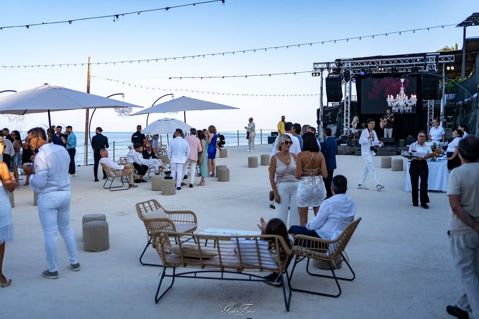 Situaziione aperitivo palco