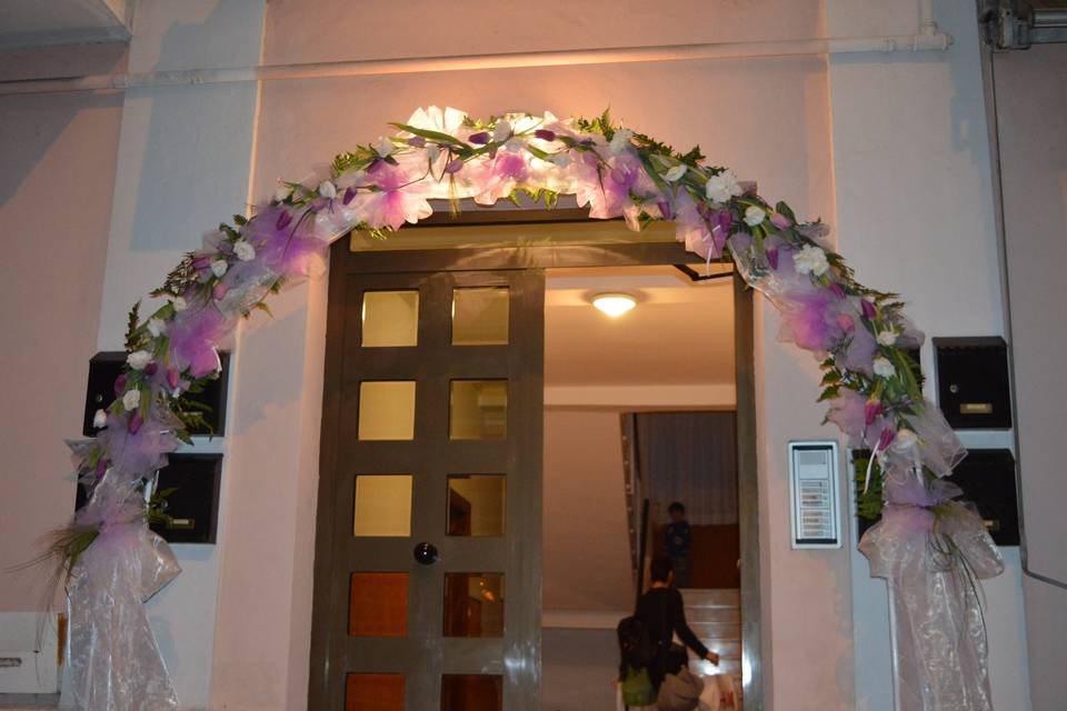 Arco con fiori