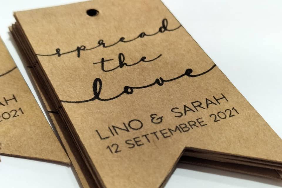 50 sacchetti carta kraft personalizzati - GoyStudio