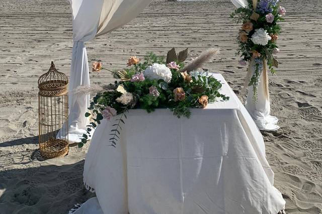 Scenografia matrimonio mare
