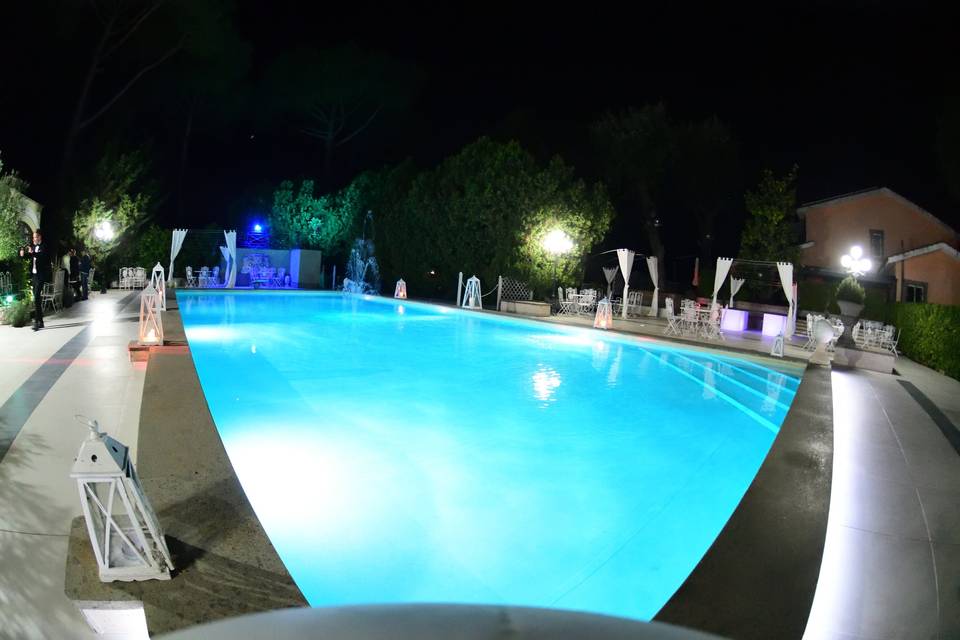 Luci piscina villa marta