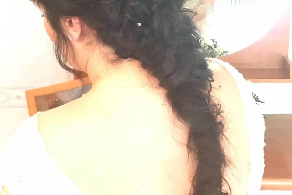 Pleated Hair Down