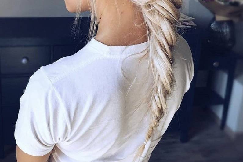 Pleated Hair Down