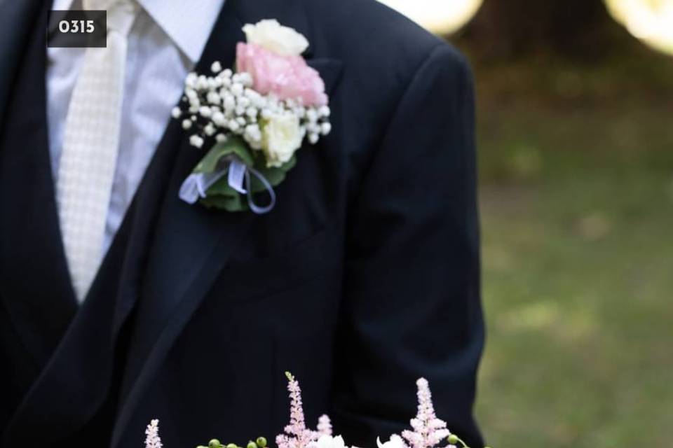 Particolari del bouquet sposa