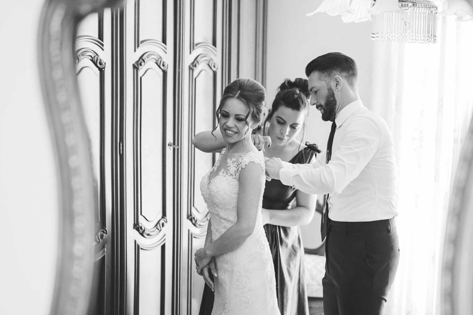 Preparazione sposa