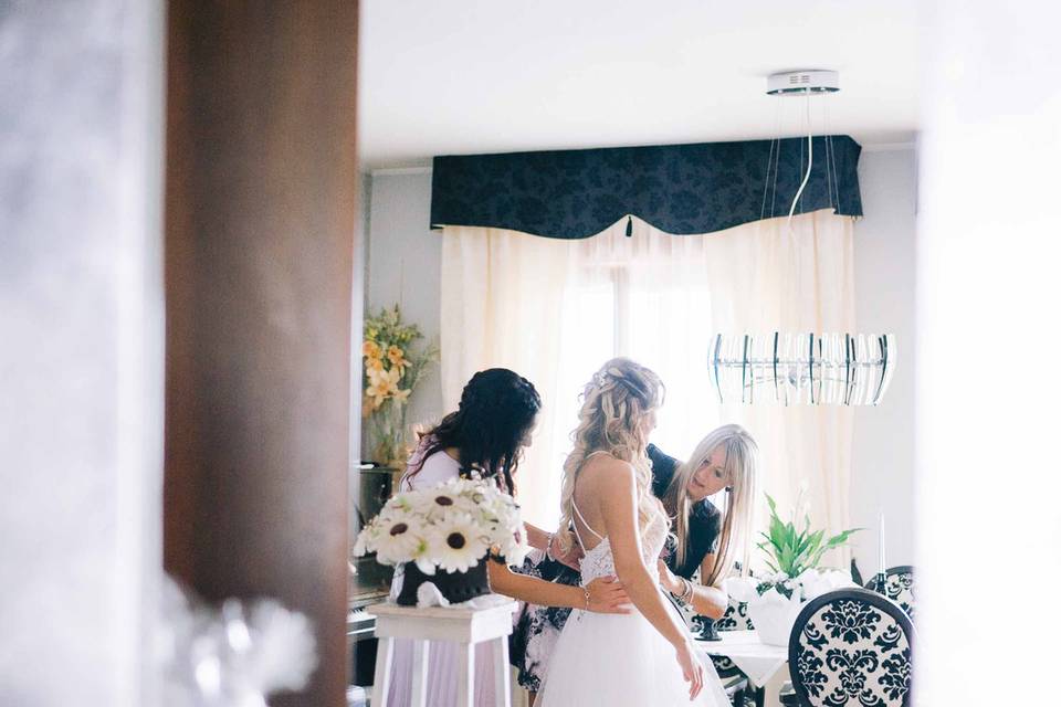 Preparazione sposa