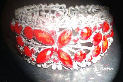 Bracciale in argento e cristalli