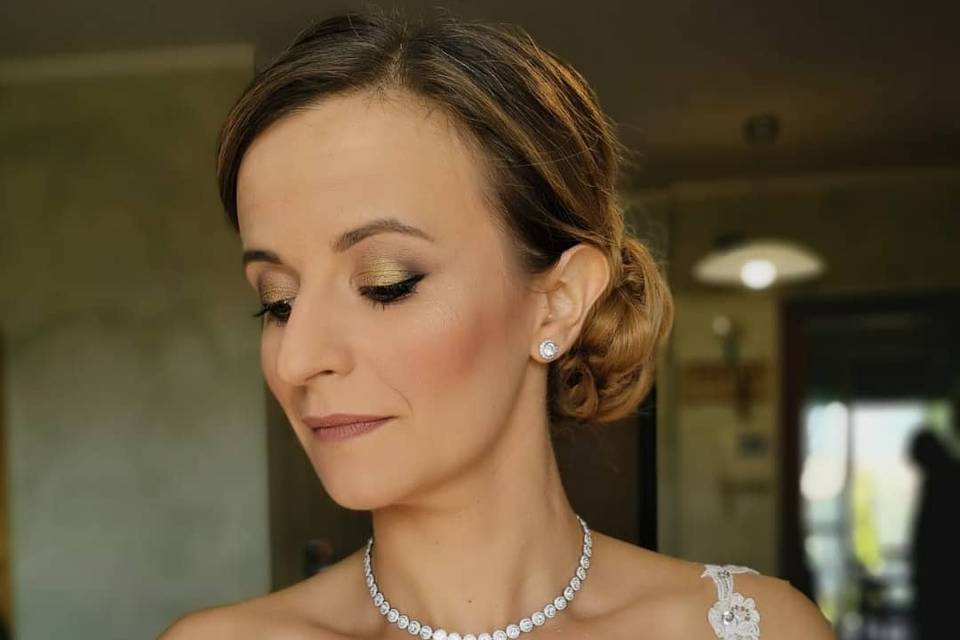 Trucco sposa oro