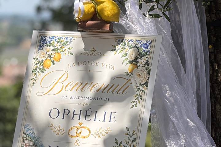 Cartello di benvenuto