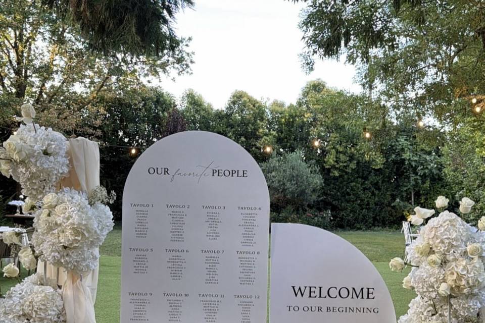 Tableau Mariage autoportante