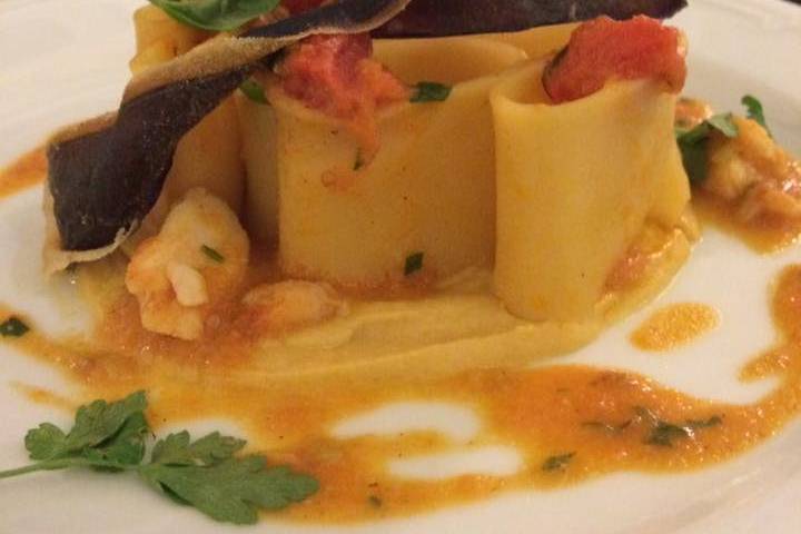 Paccheri con gambero