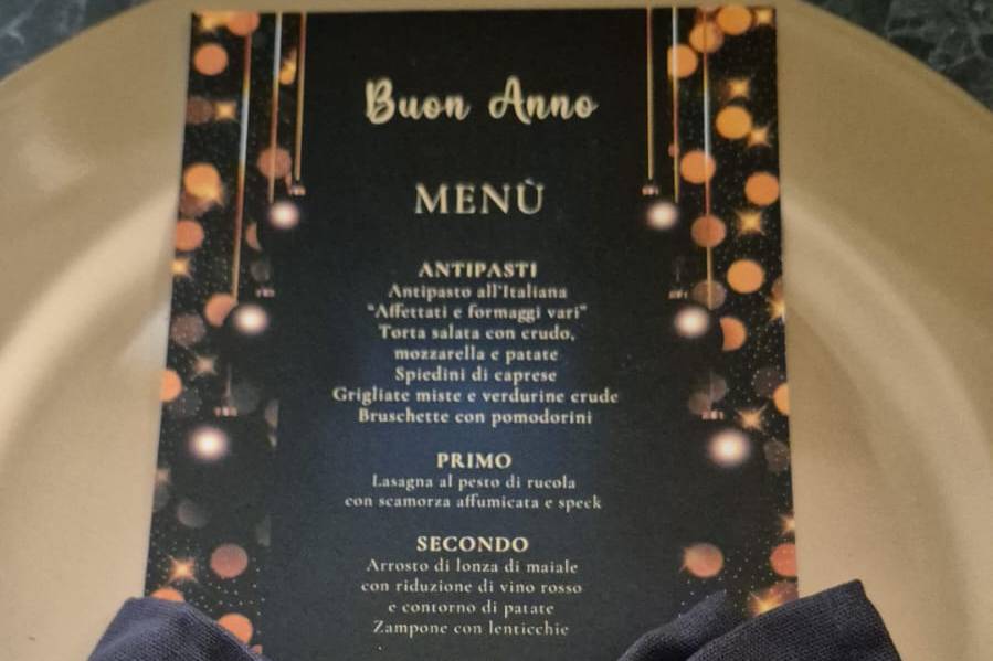 Menù segnaposto