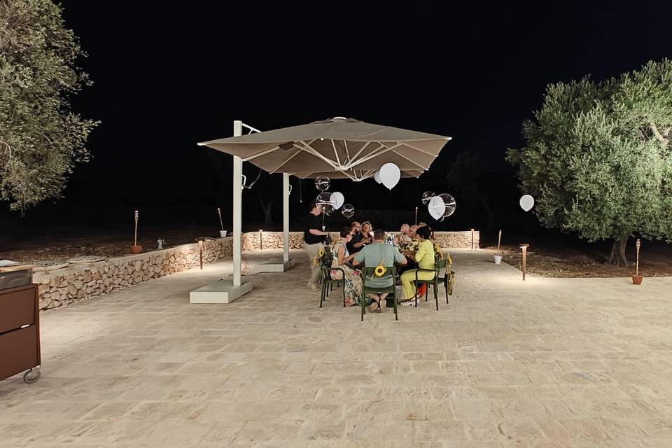 Evento serale ai trulli