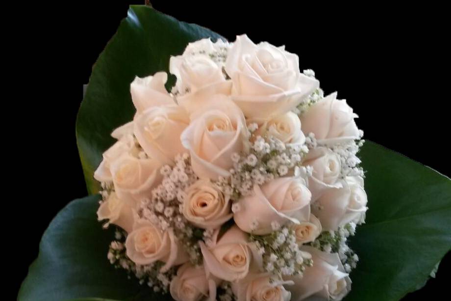 Bouquet rose avorio