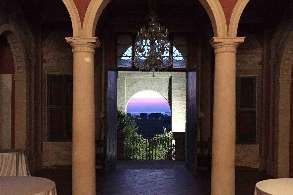 Tramonto dal salone