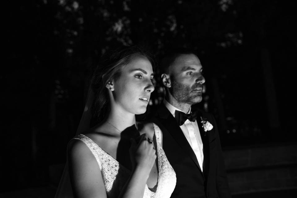 Ritratto sposi in Bianco Nero