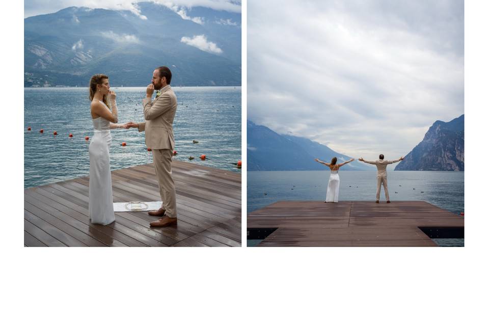 Wedding Elopement lake Garda