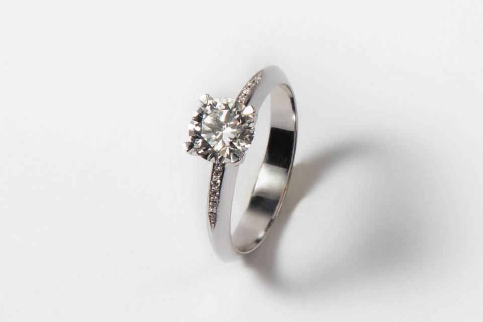 Solitario bri 1.01 ct Flavioro